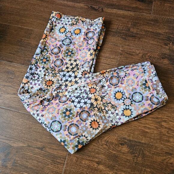 Anthropologie Wide Straight Leg Geometric Pants - Picture 9 of 9